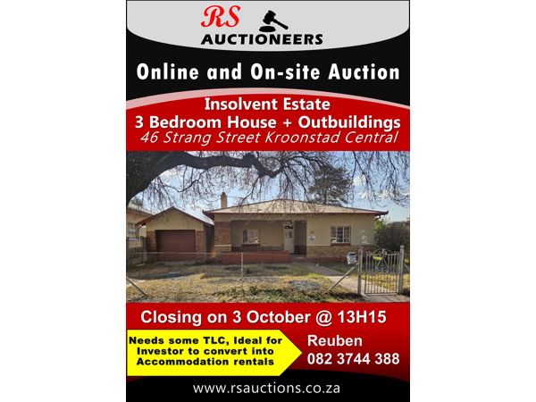 Property 46 Strang Street Kroonstad 3 October 2024